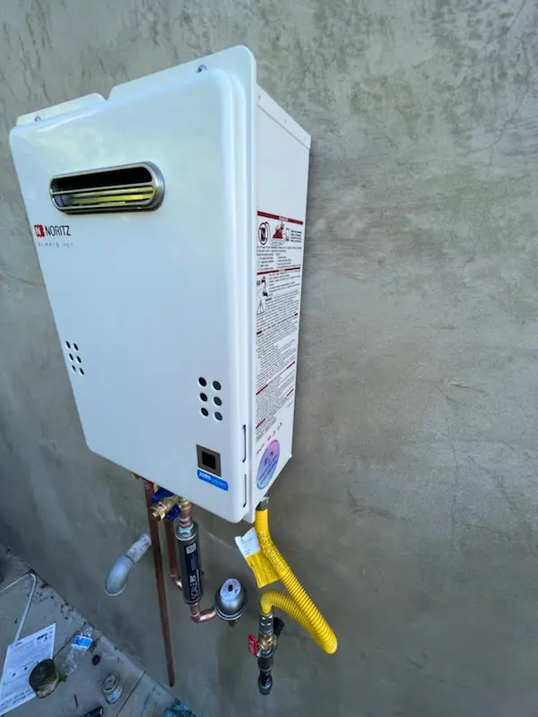 Tankless water heater installation for Uledi homes